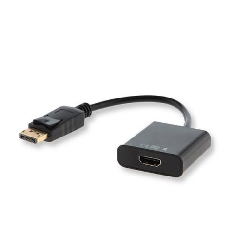 Kabel adapter Savio CL-55/B DisplayPort M - HDMI A F, worek Savio