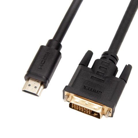 Kabel adapter Unitek C1271BK-2M Dwukierunkowy HDMI - DVI, kabel 2m Unitek Kabel adapter Unitek C1271BK-2M Dwukierunkowy HDMI - DVI, kabel 2m Unitek