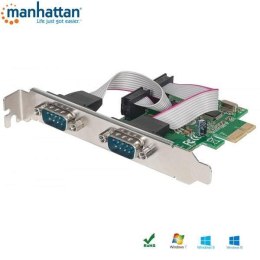 Kontroler COM Manhattan PCIe 2x RS-232/COM ICC Manhattan