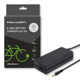 Ładowarka Qoltec do baterii roweru elektrycznego 36V | 42V | 2A | 5.5*2.5 Qoltec