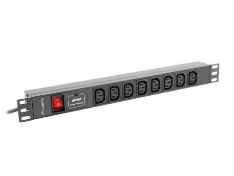 Listwa zasilająca Lanberg do RACK 1U 16A PDU 19" 8x IEC C13 2m czarna C20 LANBERG Listwa zasilająca Lanberg do RACK 1U 16A PDU 19" 8x IEC C13 2m czarna C20 LANBERG