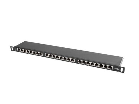Patch panel Lanberg PPS5-0024-B 24 port 0.5U kat.5e ekranowany czarny LANBERG Patch panel Lanberg PPS5-0024-B 24 port 0.5U kat.5e ekranowany czarny LANBERG