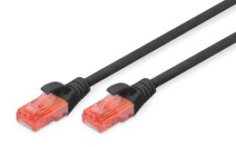 Patchcord DIGITUS UTP kat. 6 0,5m PVC czarny Digitus