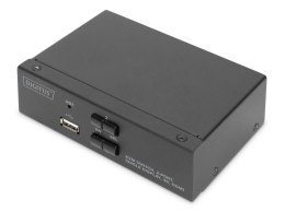 Przełącznik KVM DIGITUS 2 portowy HDMI, 4K 30Hz Digitus