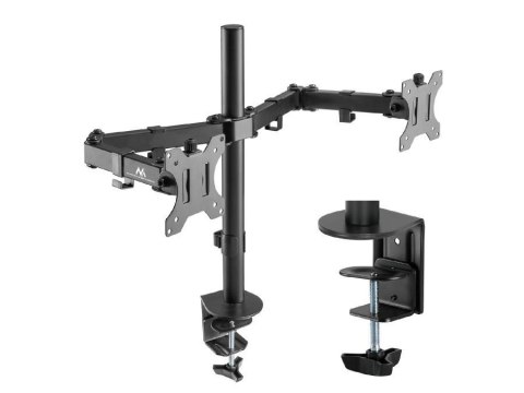Uchwyt biurkowy na 2 monitory Maclean MC-884 17-32" 2x 8kg (max 16kg) VESA 75x75, 100x100 Maclean