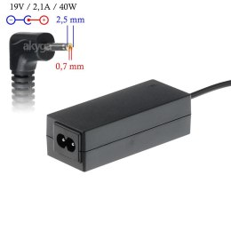 Zasilacz sieciowy Akyga AK-ND-23 do notebooka 19V/2,1A 40W 2,5x0,7mm AKYGA