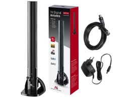 Antena TV DVB-T/T2 H.265 HEVC Maclean MCTV-930 wewnętrzna tubowa LTE, max poziom wyjściowy 100dBµV Maclean