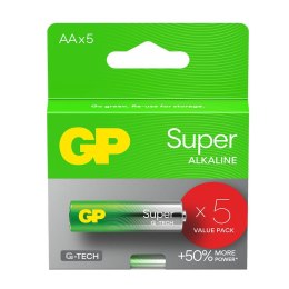 Bateria alkaliczna AA / LR6 GP Super Alkaline G-TECH - 5 sztuk GP