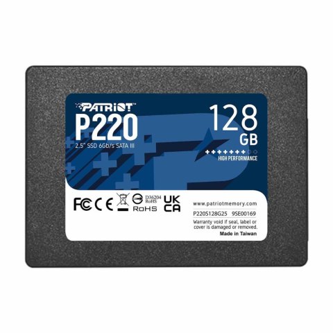 Dysk SSD Patriot P220 128GB 2.5" SATA3 (550/480 MB/s) 7mm Patriot Memory