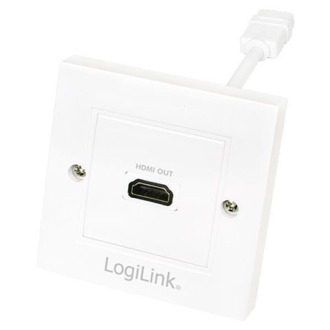 Gniazdo natynkowe 1x HDMI AH0014 LogiLink białe LogiLink Gniazdo natynkowe 1x HDMI AH0014 LogiLink białe LogiLink