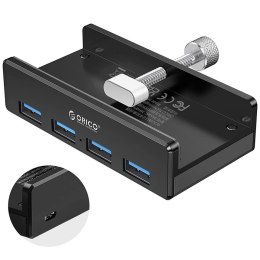 HUB USB-A Orico MH4PU-P-BK-BP Aktywny biurkowy 4x USB-A 5Gbps czarny ORICO