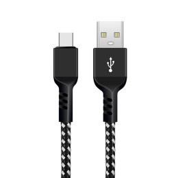 Kabel USBC Maclean MCE471 Fast Charge 2,4A czarny Maclean