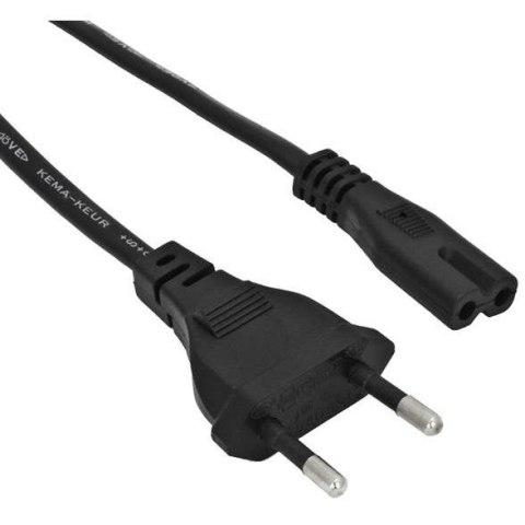Kabel zasilający Akyga AK-RD-01A do notebooka 2pin ósemka IEC C7 1,5m wtyk EU AKYGA
