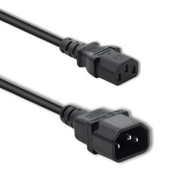 Kabel zasilający Qoltec IEC C13/C14 | 3x1.0mm2 | 1.8m Qoltec