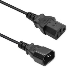 Kabel zasilający Qoltec IEC C13/C14 | 3x1.5mm2 | 1.8m Qoltec