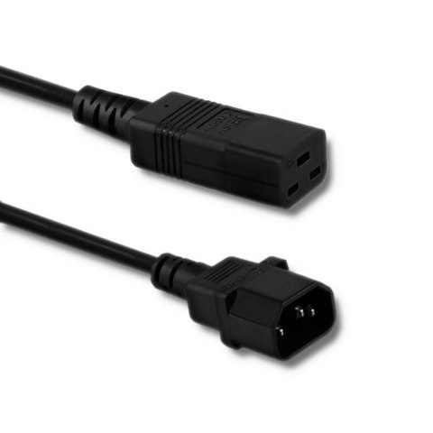 Kabel zasilający Qoltec do UPS | C14/C19 | 2m Qoltec Kabel zasilający Qoltec do UPS | C14/C19 | 2m Qoltec