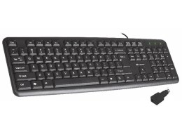 Klawiatura przewodowa Tracer Maverick USB czarna + PS2 Adapter Tracer