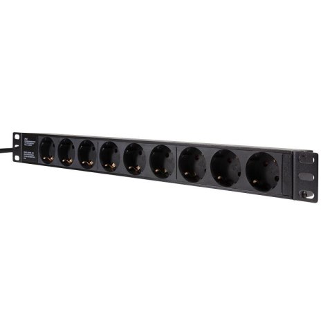 Listwa zasilająca LogiLink do szaf PDU9C03 19" 16A PDU 9x Schuko 2m czarna LogiLink Listwa zasilająca LogiLink do szaf PDU9C03 19" 16A PDU 9x Schuko 2m czarna LogiLink