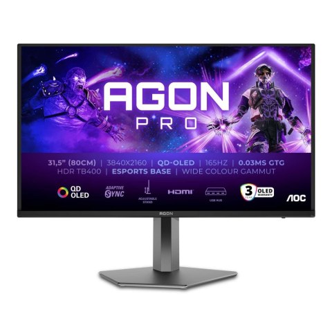 Monitor AOC 31,5" AGON PRO AG326UD 2xHDMI DP głośniki AOC Monitor AOC 31,5" AGON PRO AG326UD 2xHDMI DP głośniki AOC