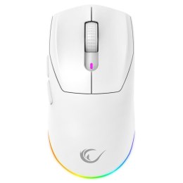 Mysz bezprzewodowa Rampage M5 Pro mysz bezprzewodowa 26000 DPI RGB LED 1K Hz biała Rampage