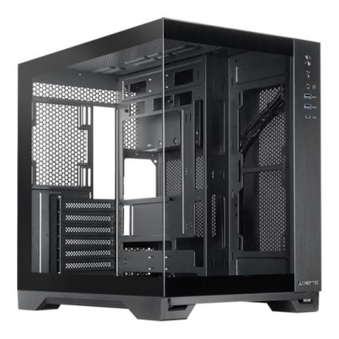 Obudowa Chieftec VISIO Fanless GM-30B-TG-FL-OP ATX z oknem bez zasilacza czarna Chieftec