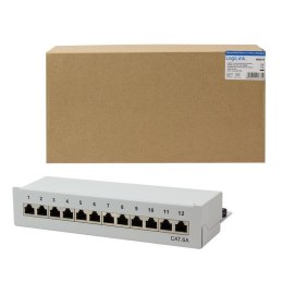Patch panel stacjonarny LogiLink NP0019 12x RJ45 kat.6A ekranowany LogiLink