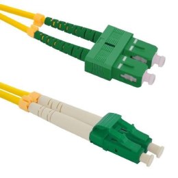 Patchcord Światłowodowy Qoltec SC/APC-LC/APC SM 9/125 G652D 1m Qoltec