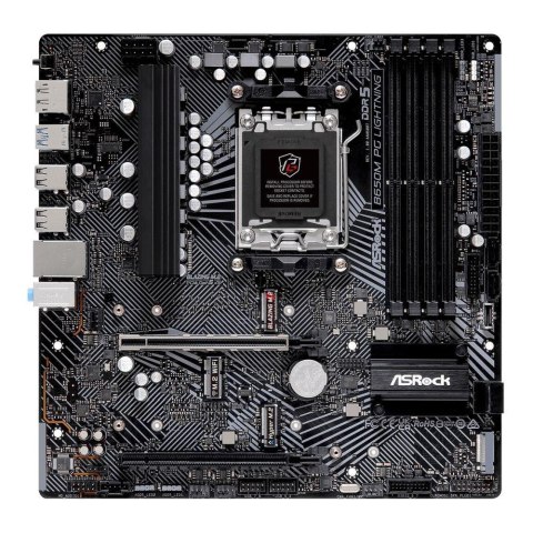 Płyta ASrock B650M PG LIGHTNING /AMD B650/DDR5/SATA3/M.2/USB3.2/PCIe4.0/AM5/mATX ASRock