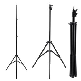 Statyw do lampy pierścieniowej LED 12'' Maclean MC-163 max. wysokość 190cm, max. obciążenie 3kg Maclean