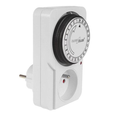 Włącznik czasowy timer mechaniczny GreenBlue GB360 E, 48 programów, max. obciążenie 16A, IP20 Greenblue