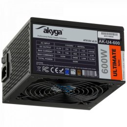 Zasilacz ATX 600W Akyga Ultimate AK-U4-600 80+ Bronze Fan12cm P8 6xSATA AKYGA