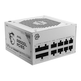 Zasilacz MSI MAG A850GL PCIE5 WHITE 850W 120mm 80plus Gold aPFC MSI